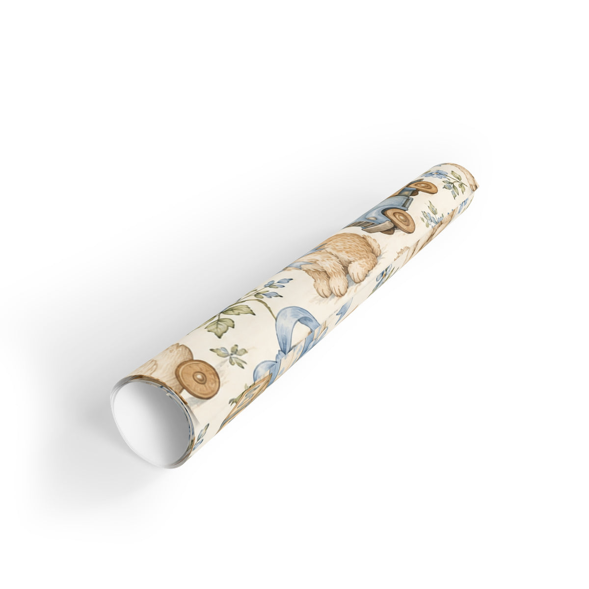 Vintage Baby Boy Animals Gift Wrapping Paper Roll