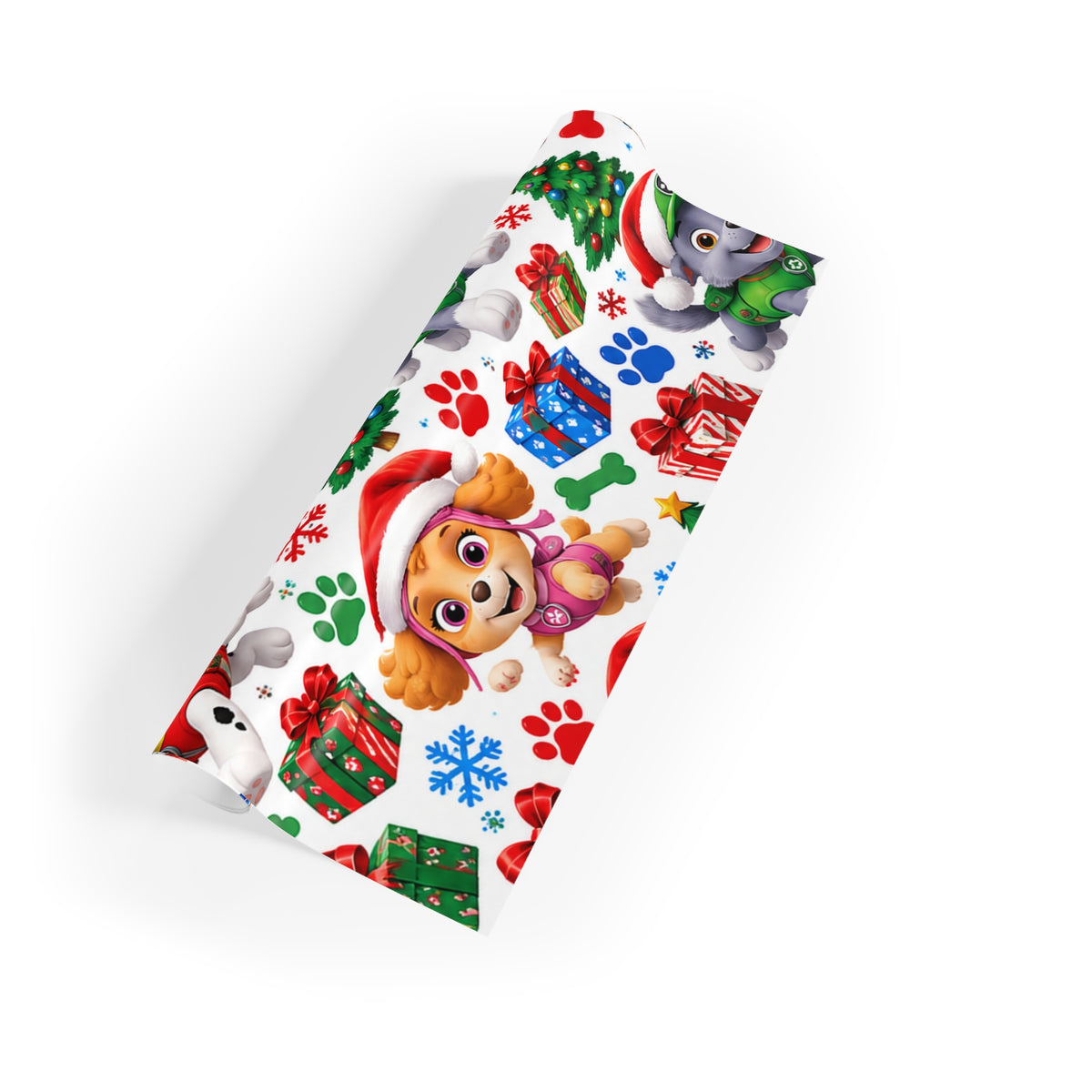 Christmas Paw Patrol Gift Wrapping Paper Roll