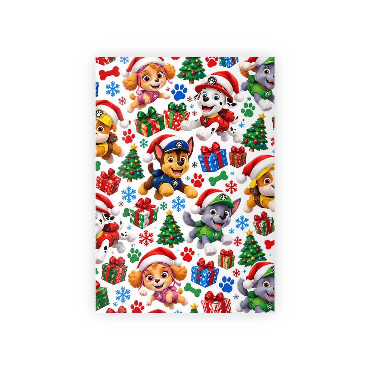 Christmas Paw Patrol Gift Wrapping Paper Roll