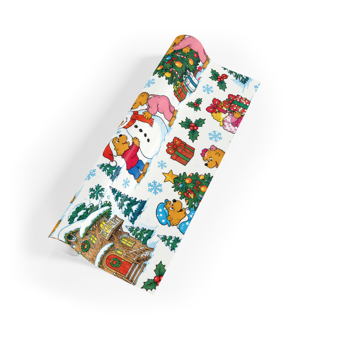 Christmas Gift Wrapping Paper Roll – Santa, Presents & Festive Holiday Pattern
