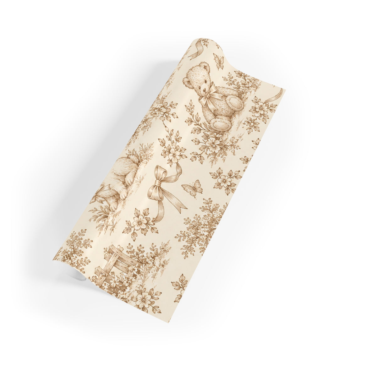 Vintage Baby Toile Gift Wrapping Paper Roll